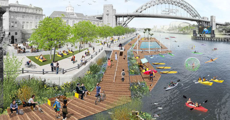 Bold plans for Newcastle's riverside