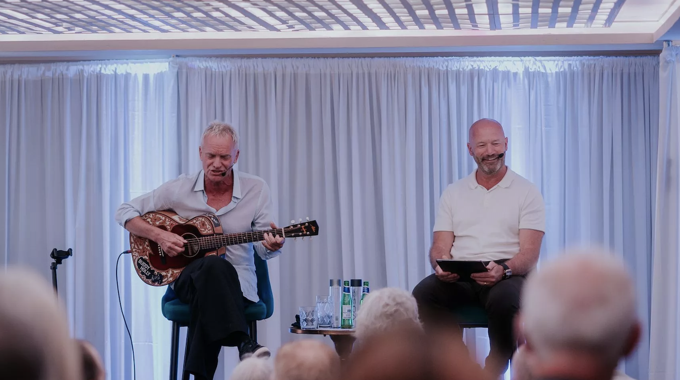 ABOVE Rooftop: Sting and Alan Shearer kick off a fundraising night in Newcastle that raised £73,000 for charity